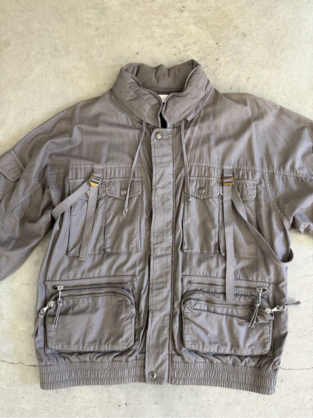 John Elliott Gray Utility Bomber Jacket